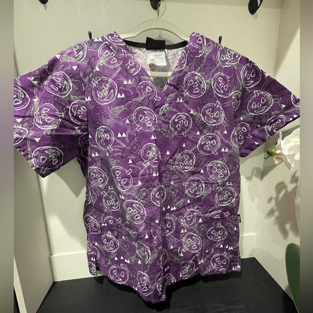 Halloween Scrub Top